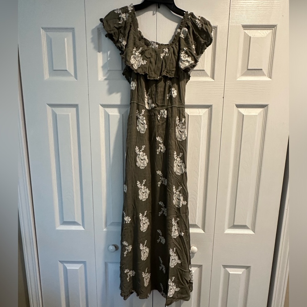 Altar’d State Green/White Patterned Dress